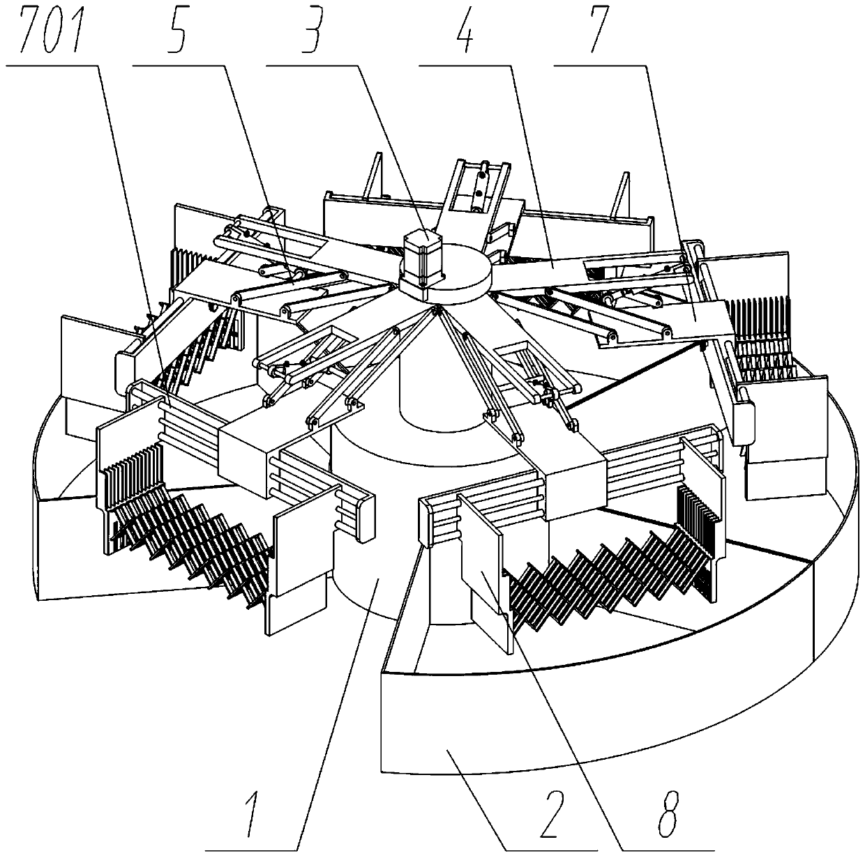 Multi-station passivation device capable of machining steel plates of various specifications