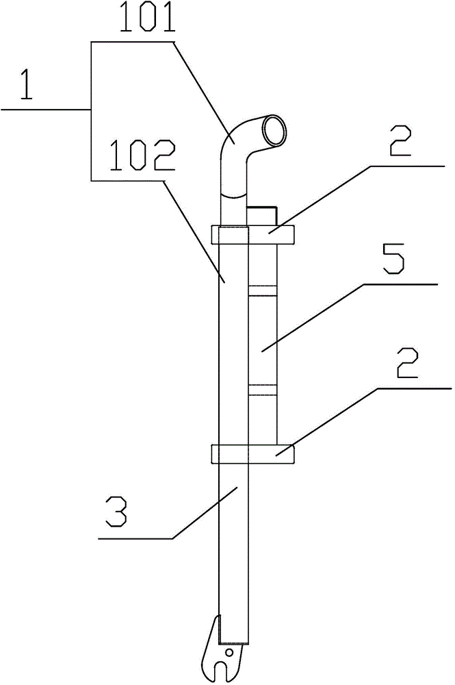 Adjustable front fork structure of children bicycle