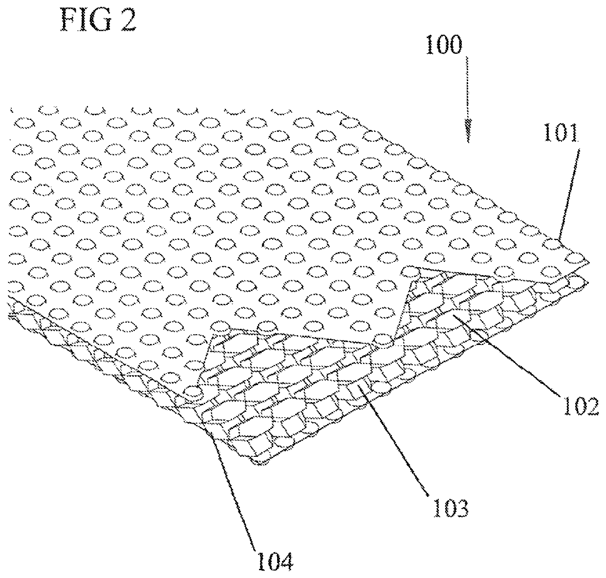 Protective products such as envelopes having a unique combination of interior padding of expanded slit sheet paper and exterior lining of embossed paper