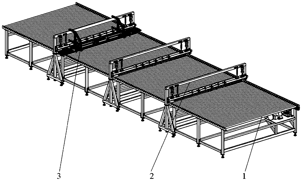 Scattered tile sorting machine for small and medium-sized ceramic tiles and its sorting method