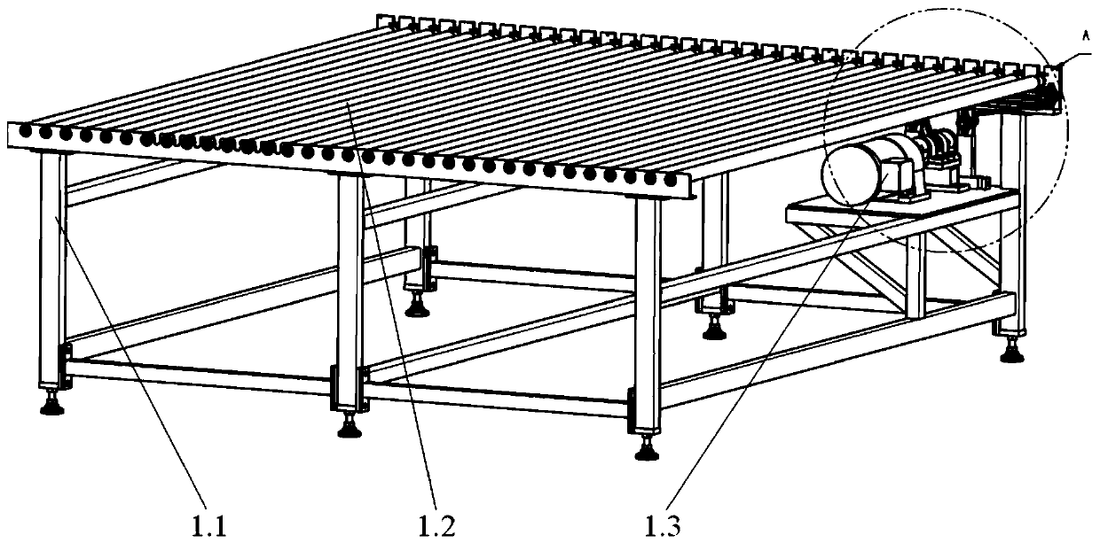 Scattered tile sorting machine for small and medium-sized ceramic tiles and its sorting method