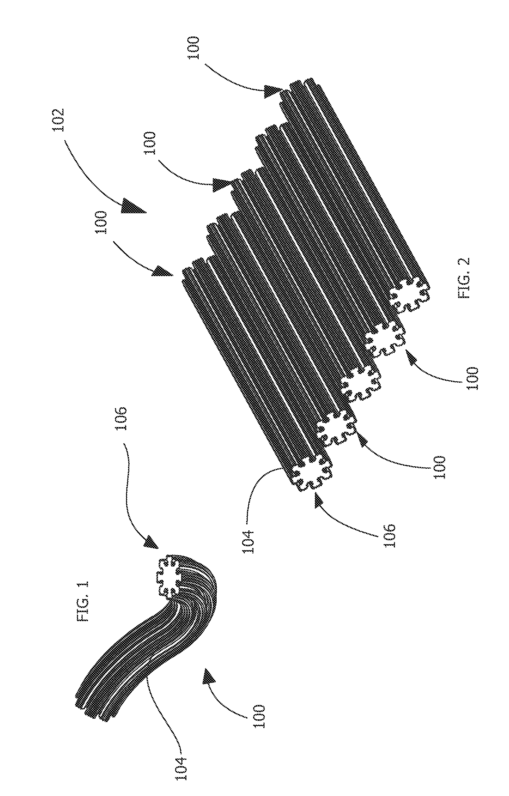 Tissue fiber scaffold and method for making