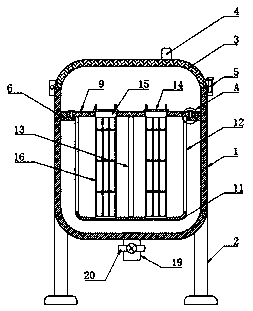 Water treatment equipment with conveniently replaceable filter bags