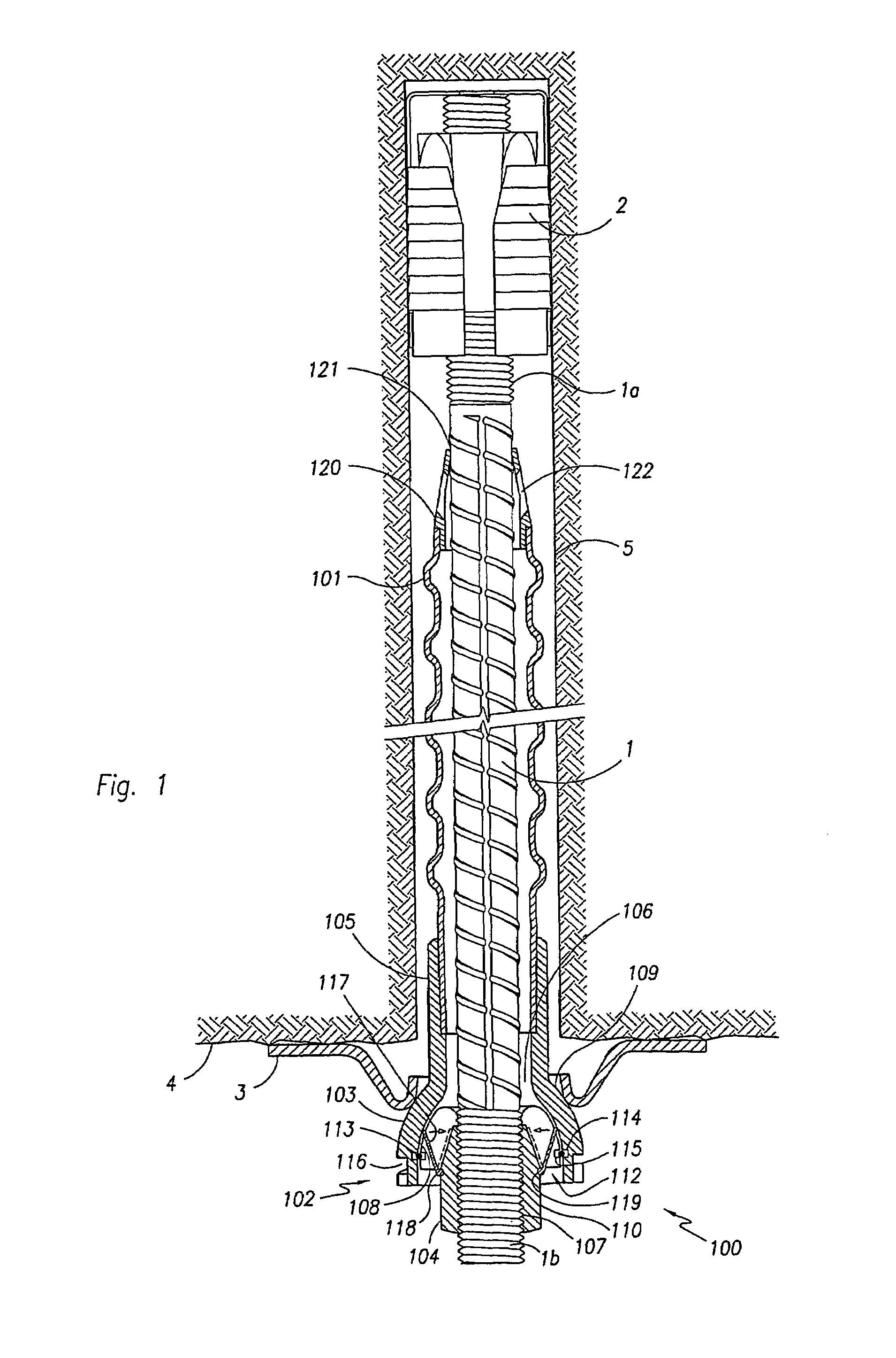 Rock bolt post grouting apparatus