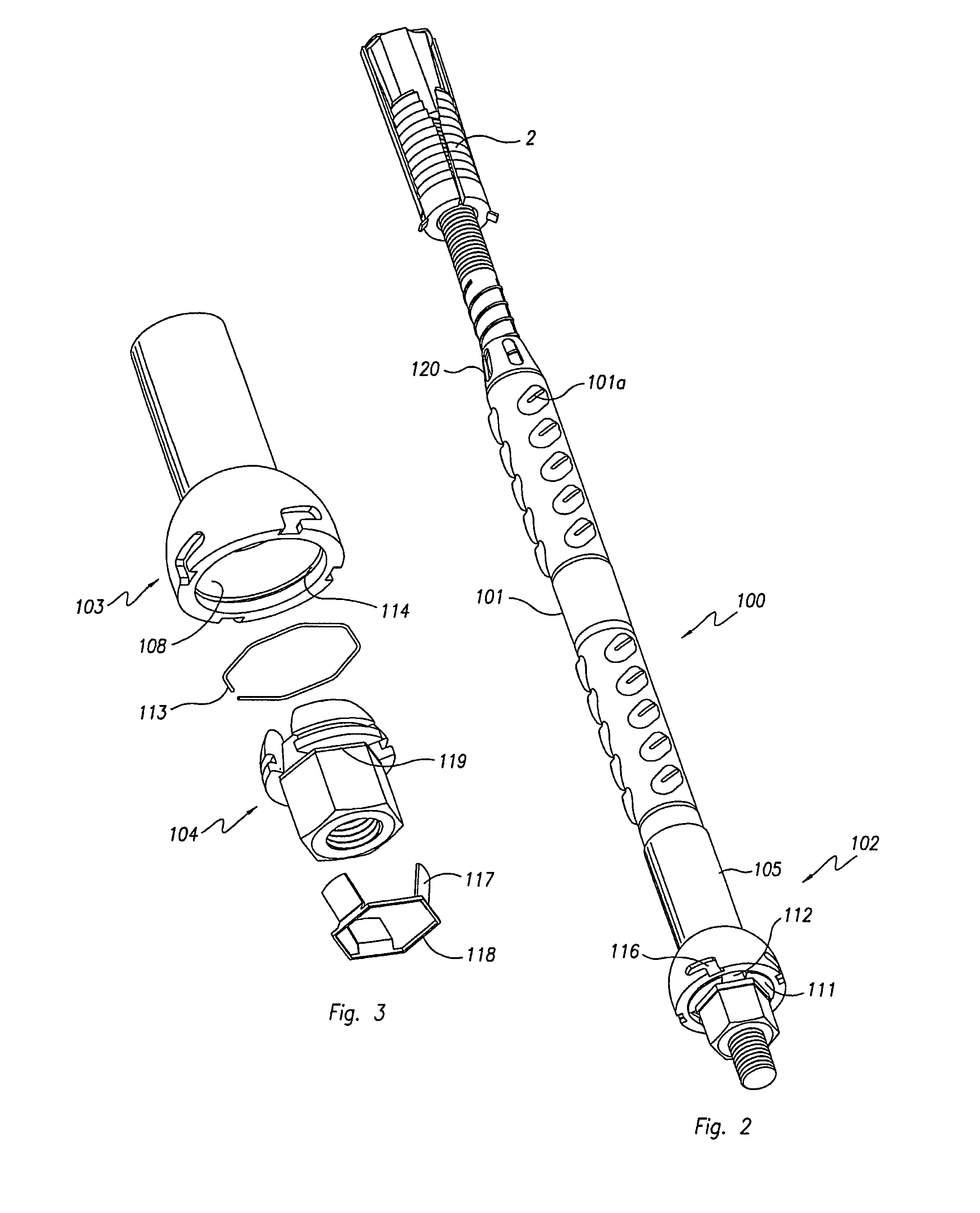 Rock bolt post grouting apparatus