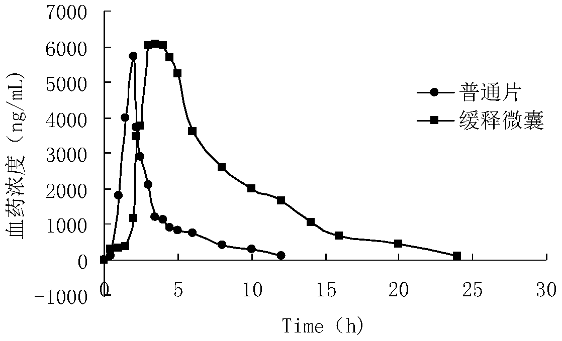 Ranitidine hydrochloride releasing-controlling dry suspension and preparing method thereof