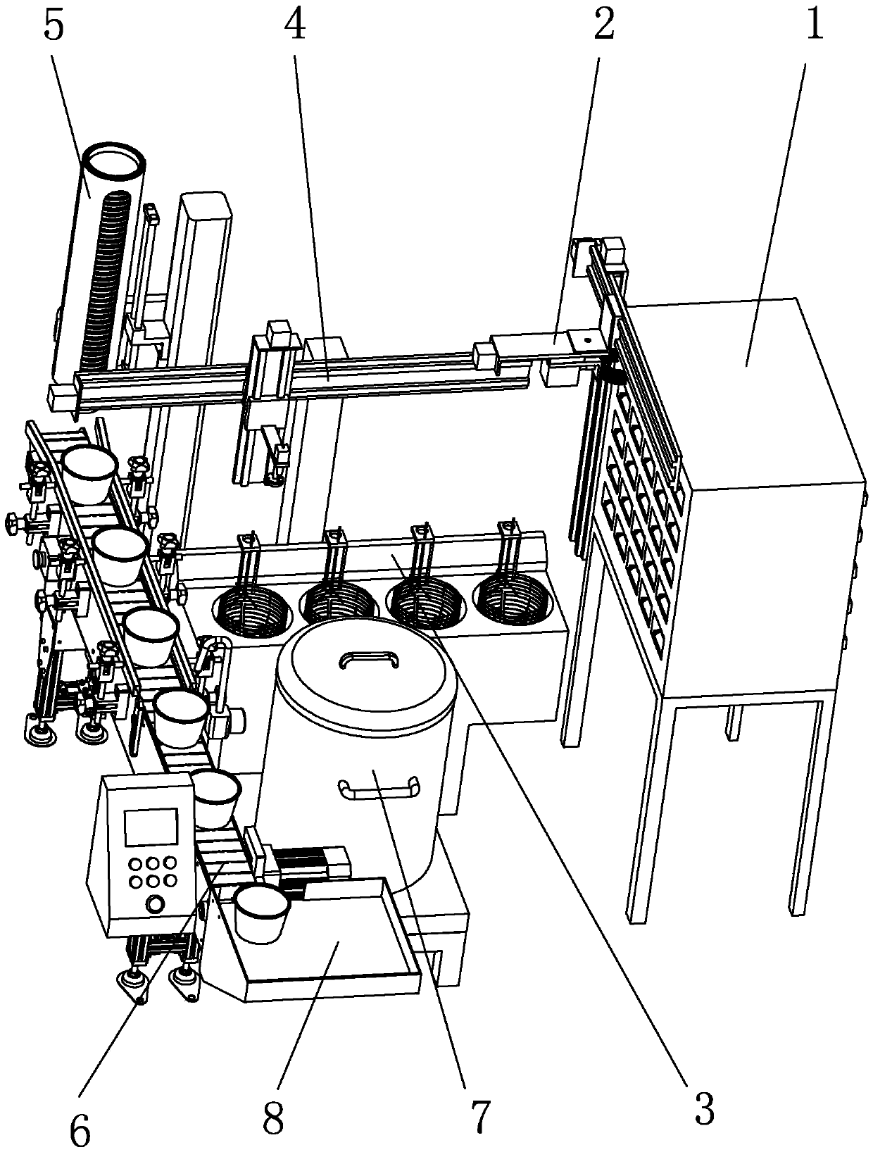 Automatic cooking machine and cooking method thereof