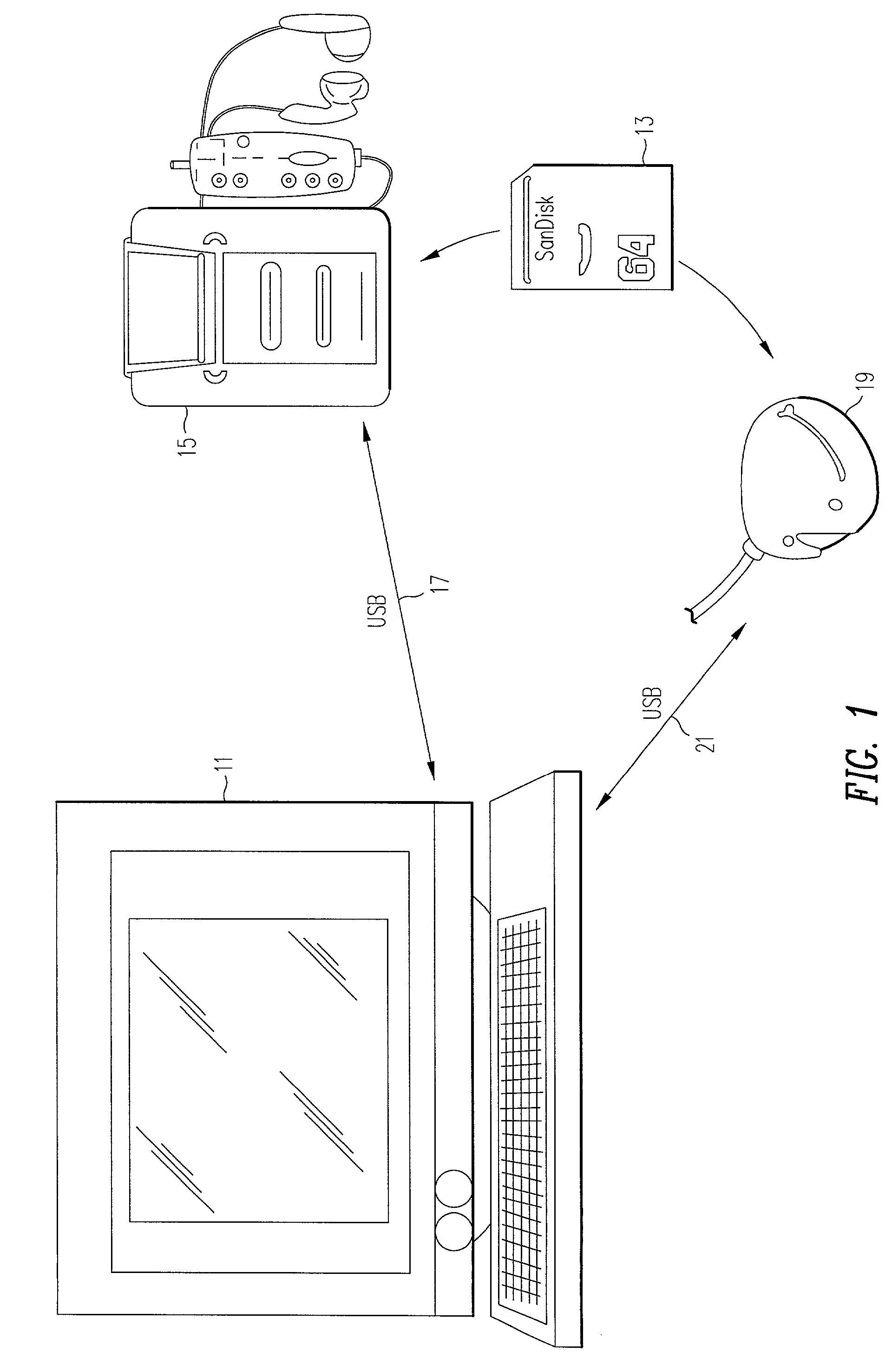 System, method, and device for playing back recorded audio, video or other content from non-volatile memory cards, compact disks or other media