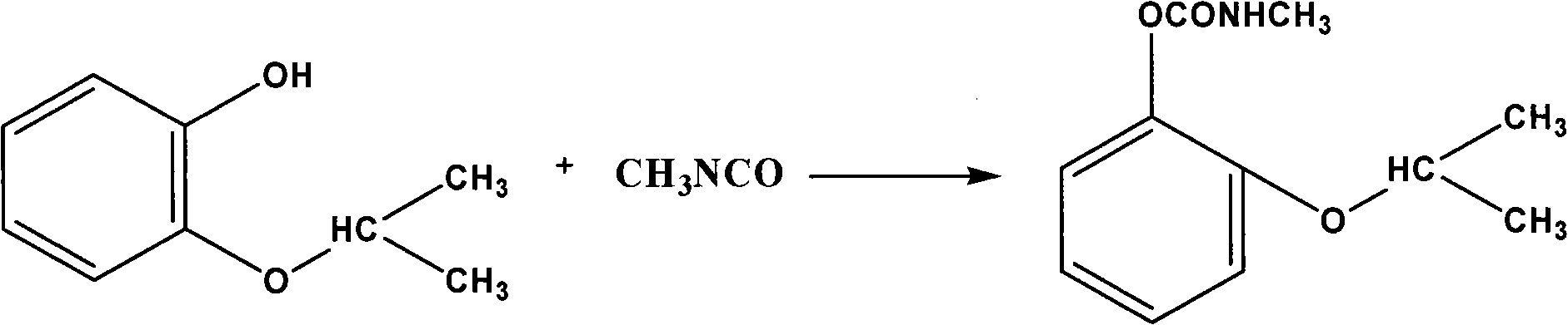 Method for synthesizing propoxur