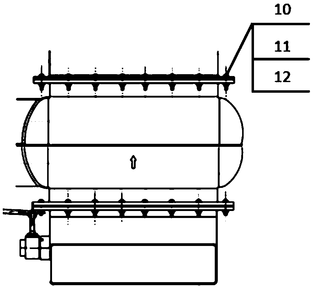 Air conditioner pipeline square flange connection quick-release clamp