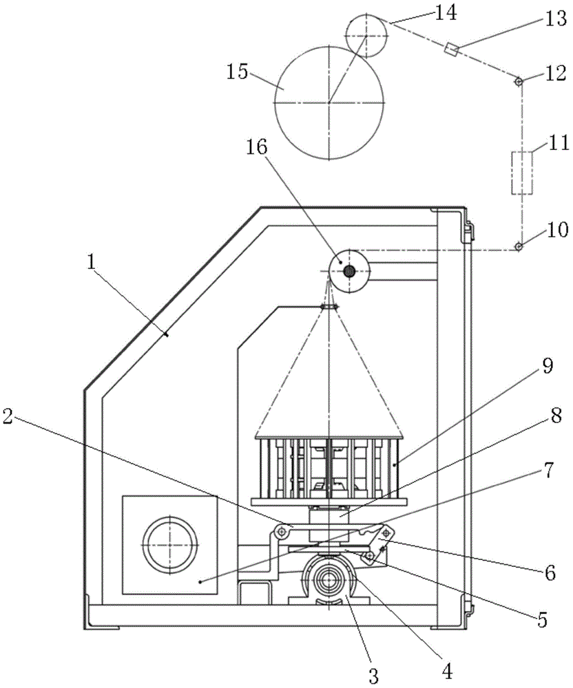 Drying and winding integrated device for silk processing