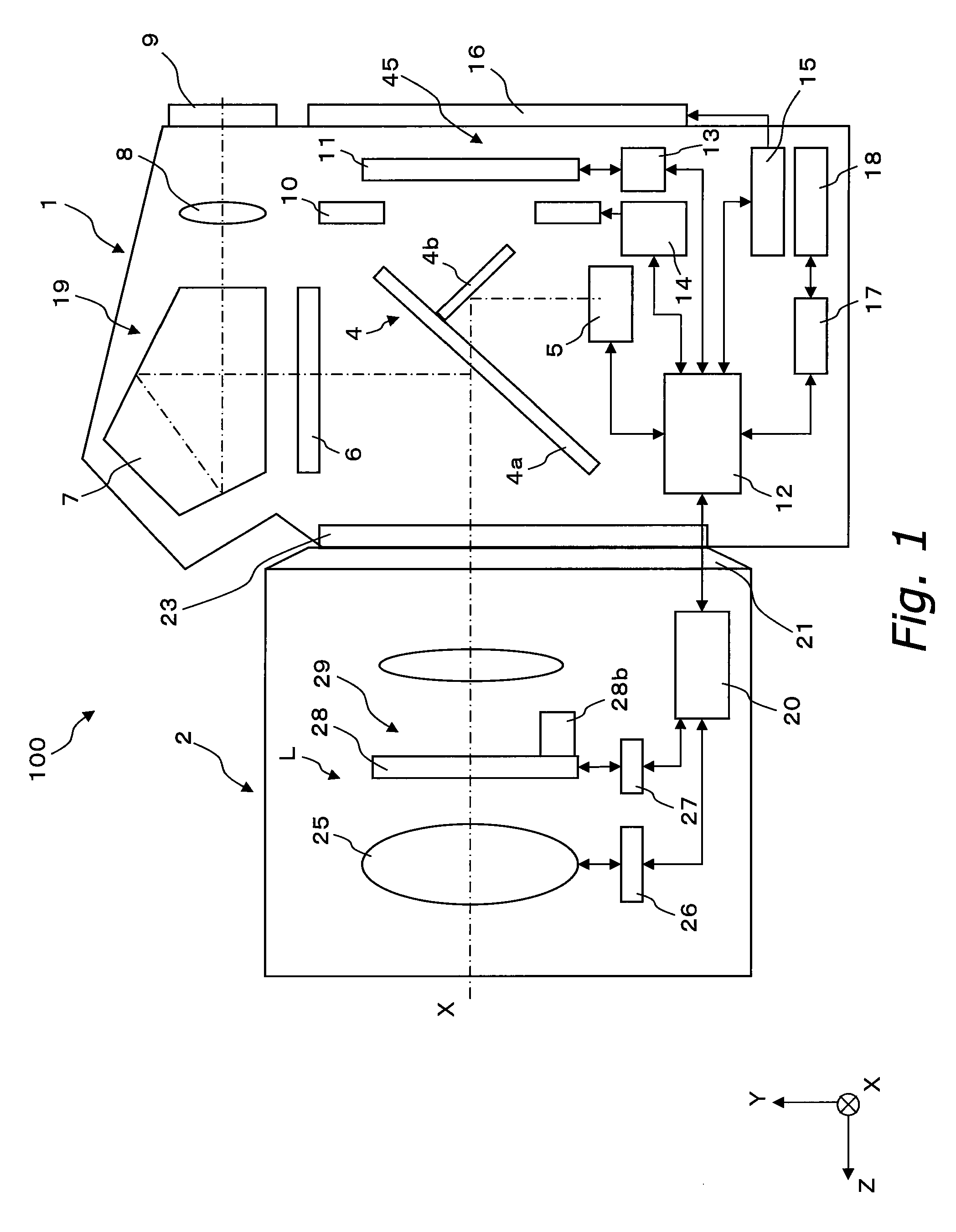 Camera system with side-by-side image display