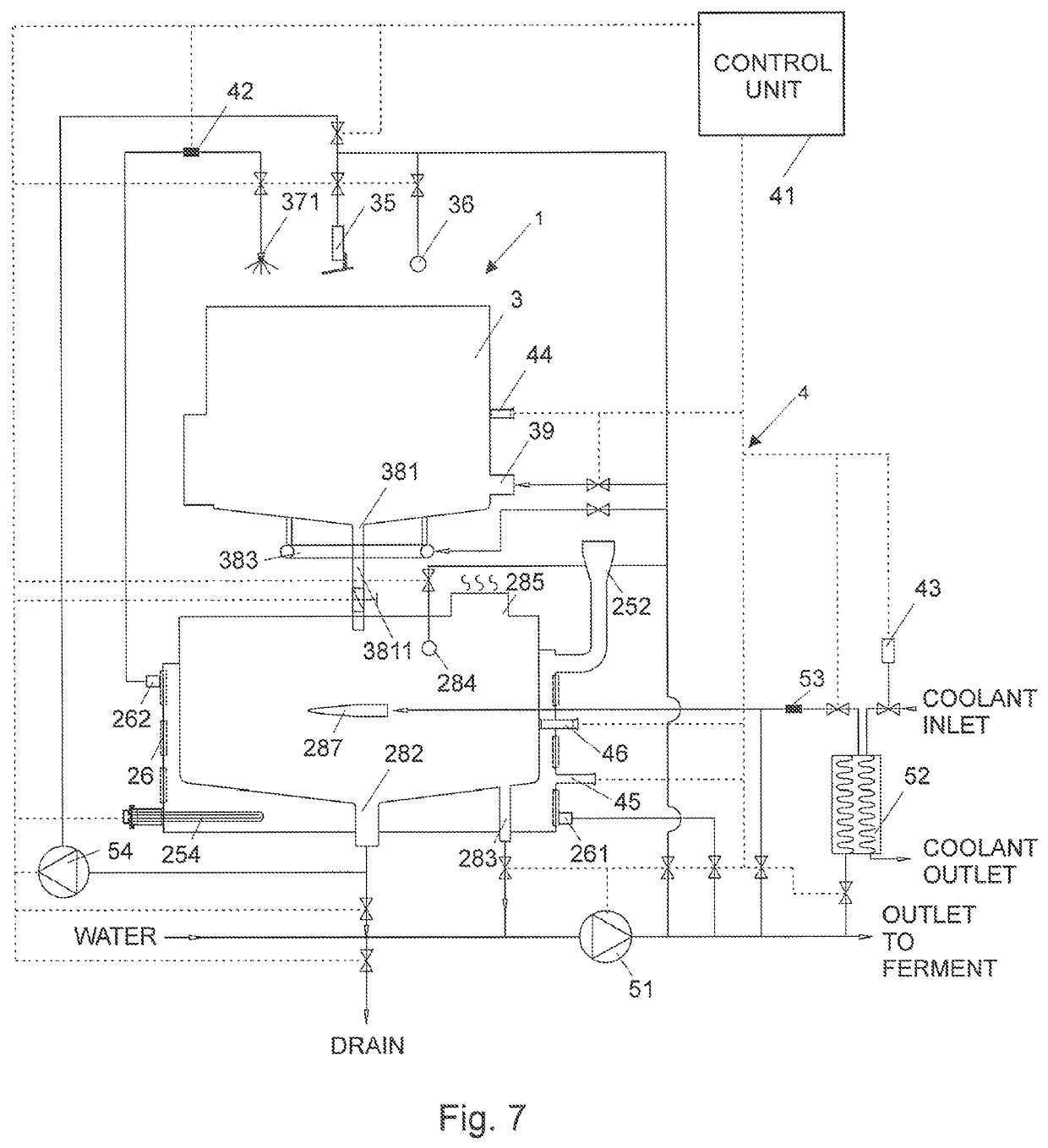 Two vessel compact beer brewing system