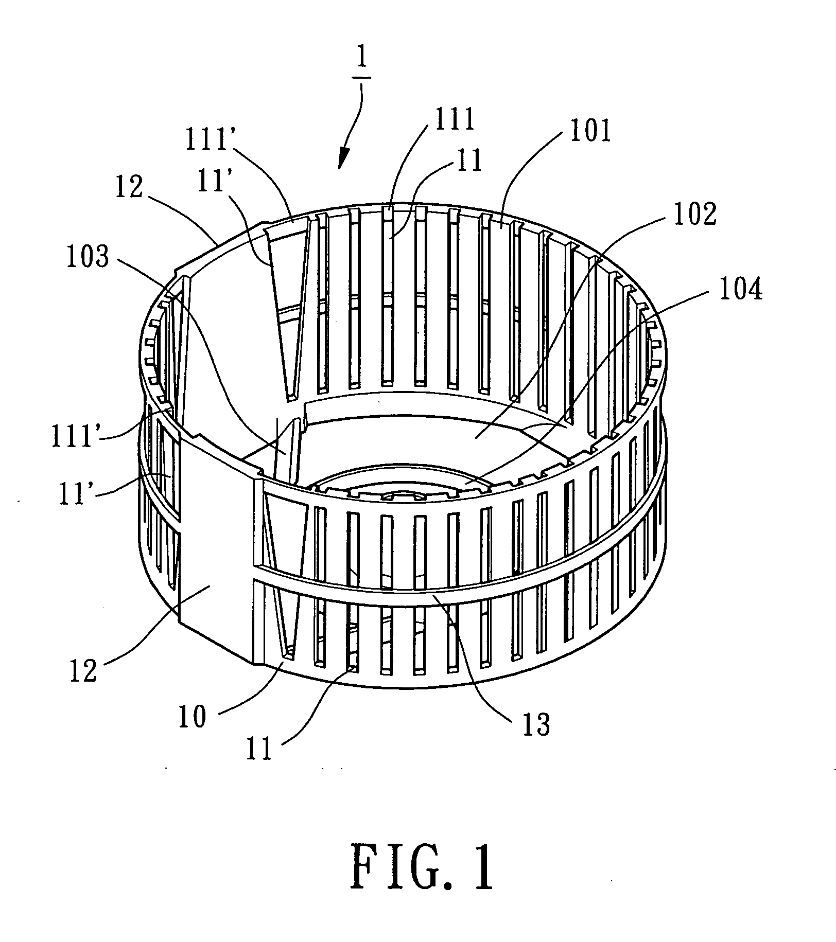 Housing for axial flow heat-dissipating fan