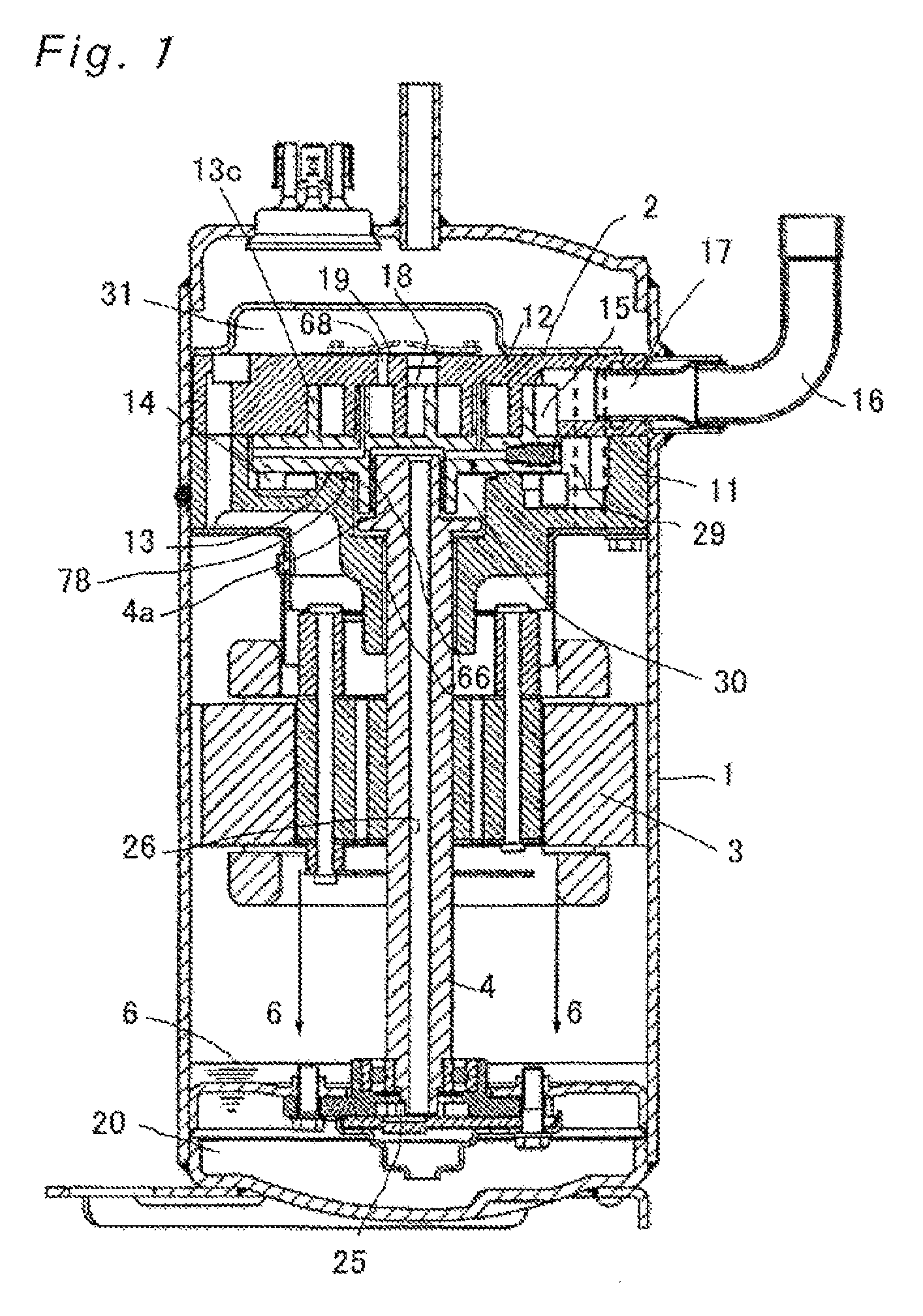 Scroll compressor with bypass holes