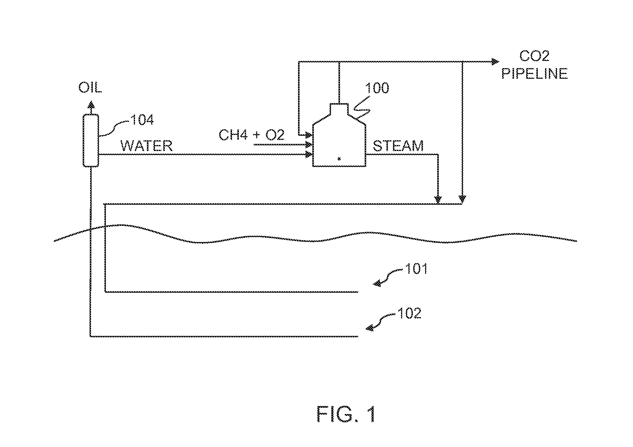 Oxy-boiler with steam assisted production