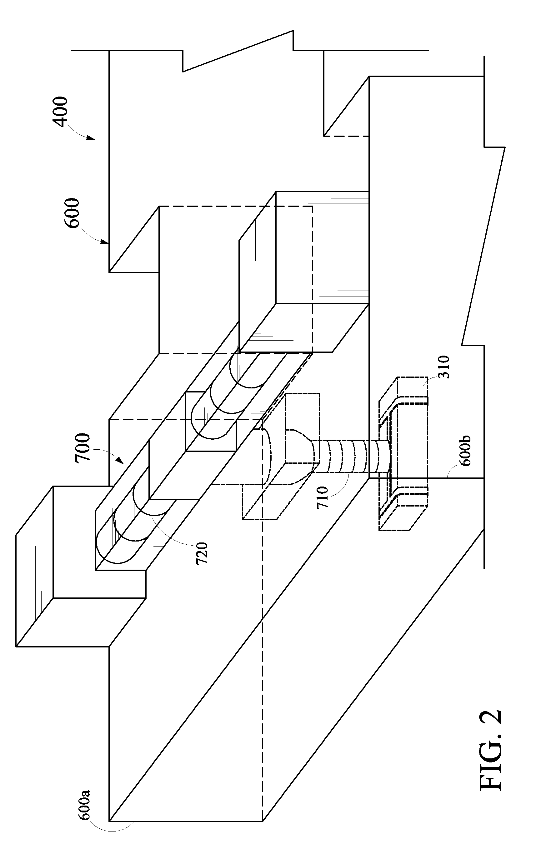 Structural arrangement at a train station