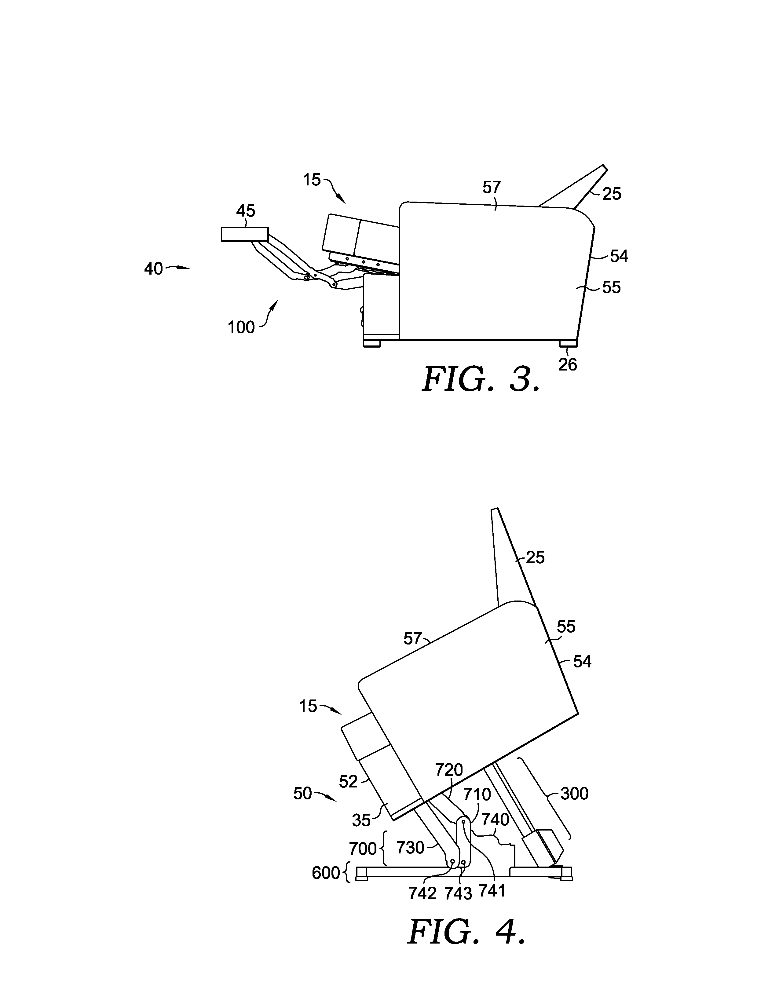 Zero-Wall Clearance Linkage Mechanism for a Lifting Recliner