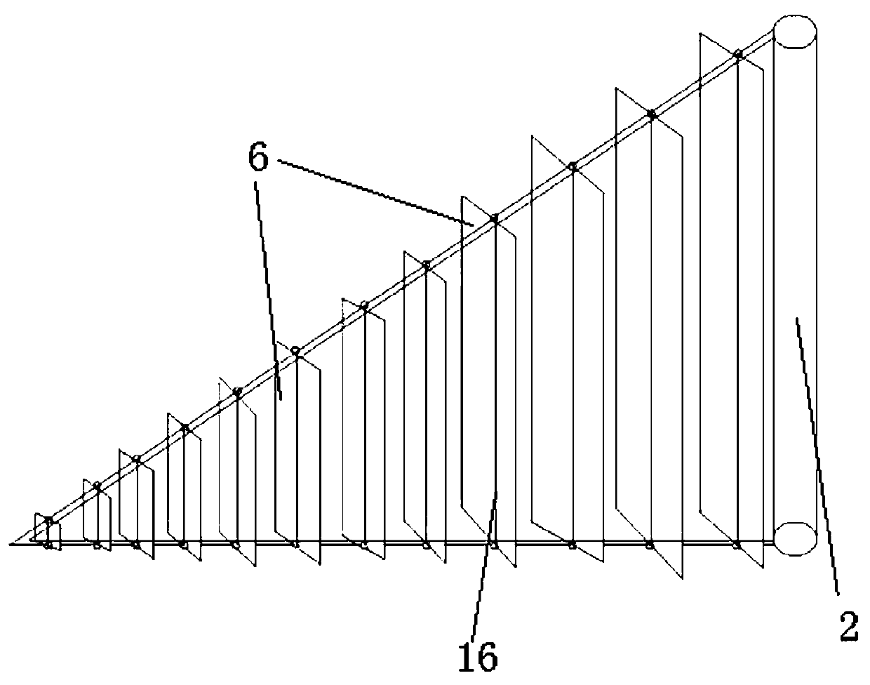 A wind-gathering type wind power generation device