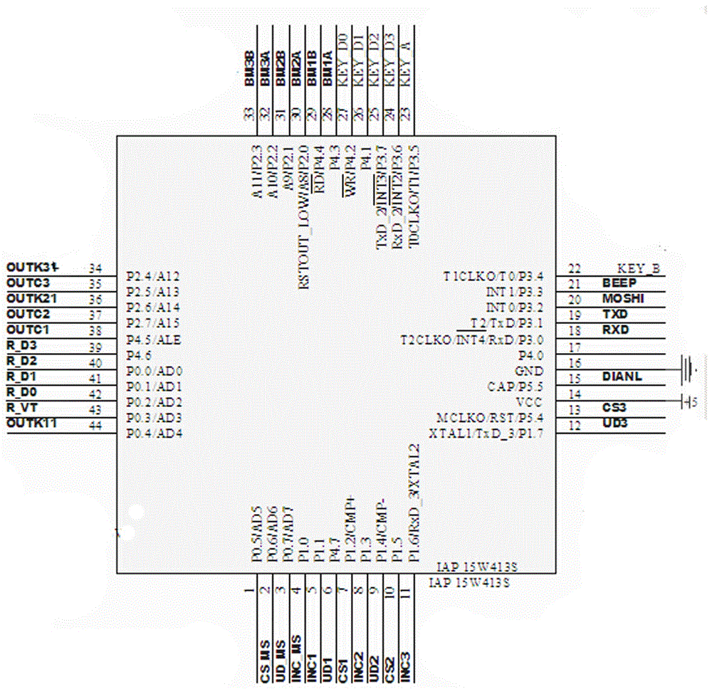 Simple-structure electronic meridian therapeutic instrument