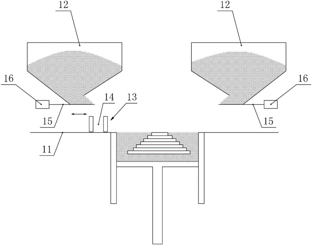 Powder spreading device and additive manufacturing device