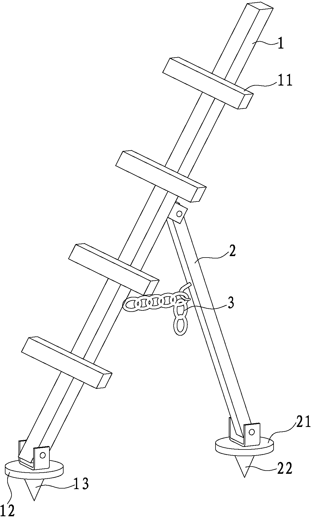 Special ladder for quickly picking fruits