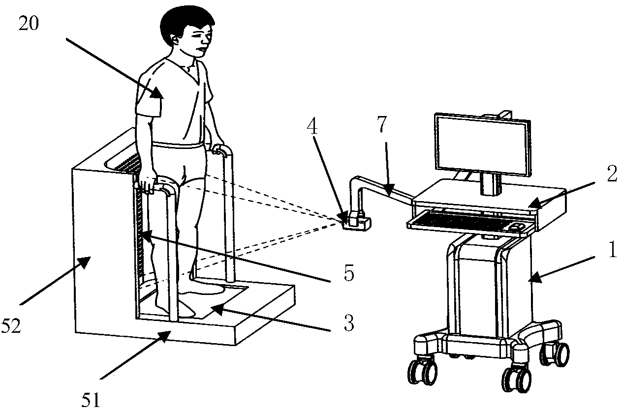 Thermal image detection device and detection method for peripheral vascular diseases