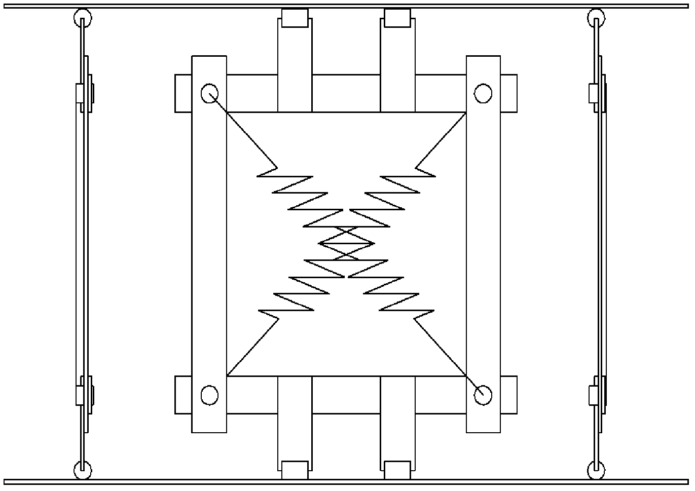 Three-dimensional cultural object shock isolation device with independent-type parallel rods