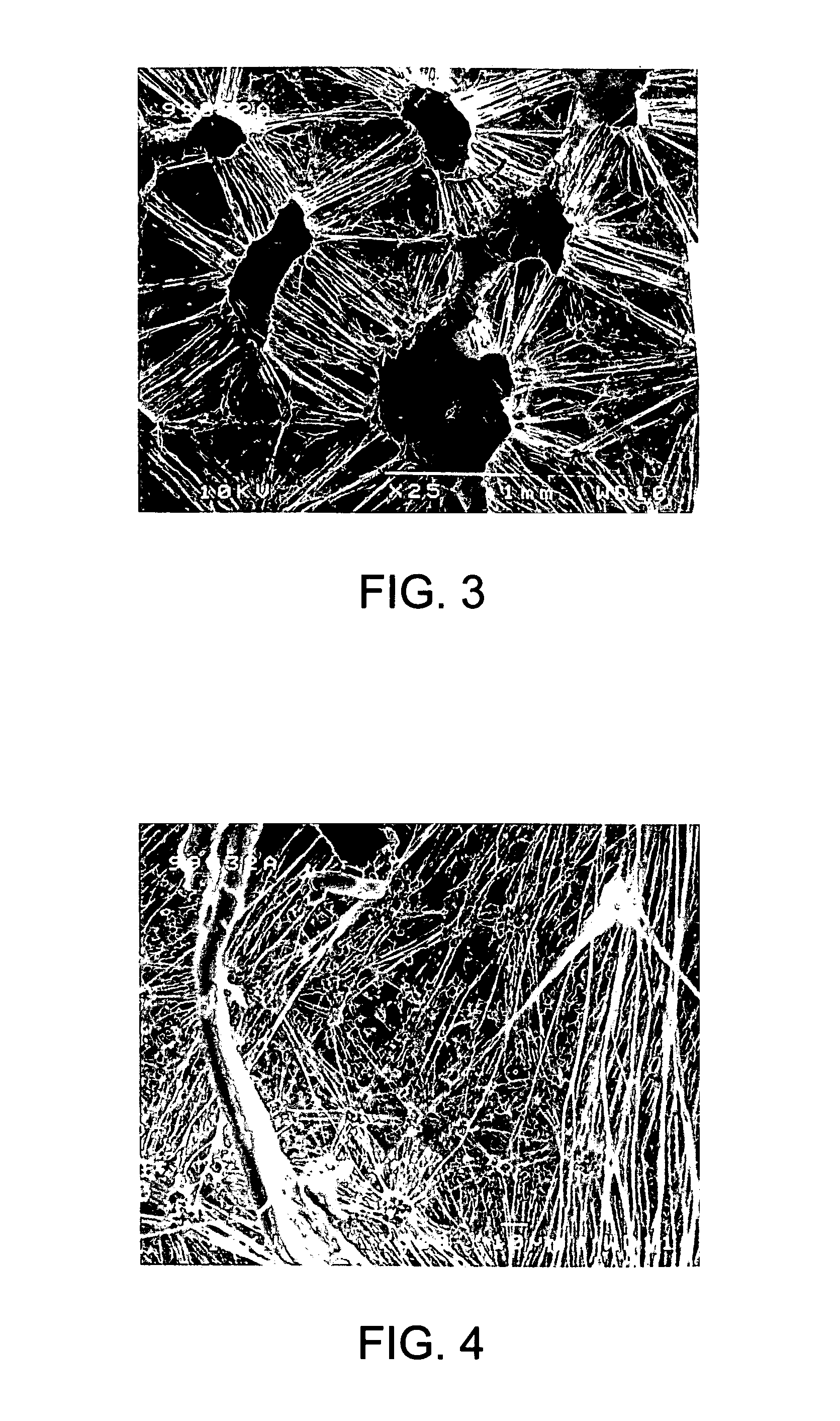 PTFE material with aggregations of nodes