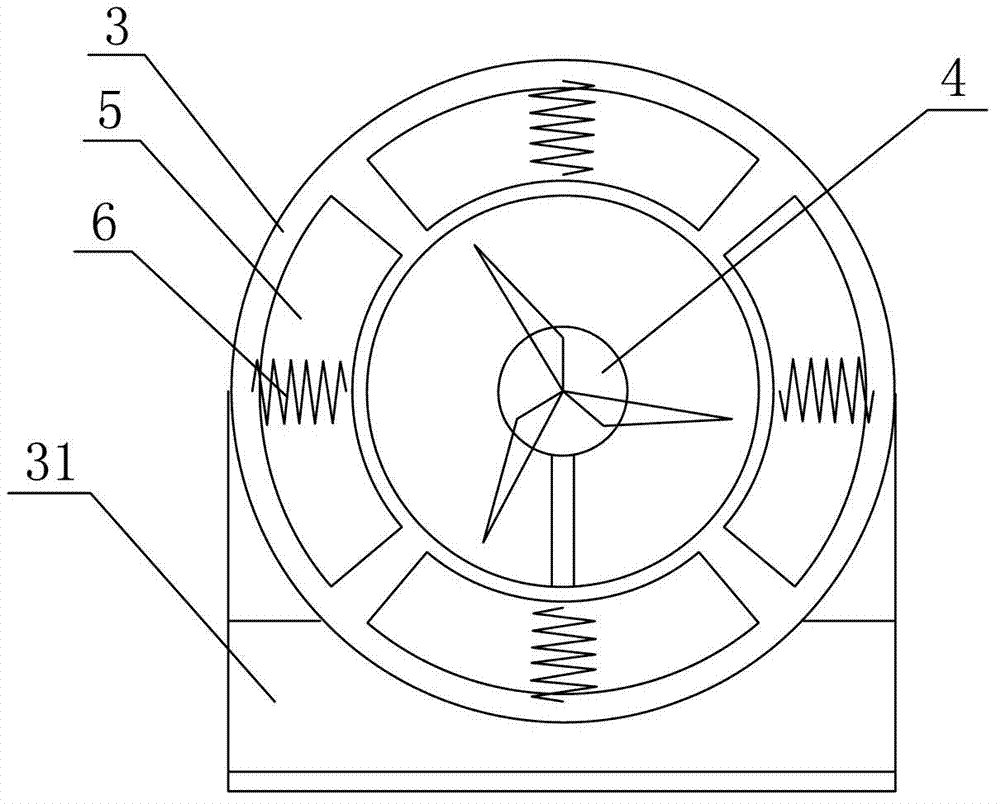 Wind energy density increasing device