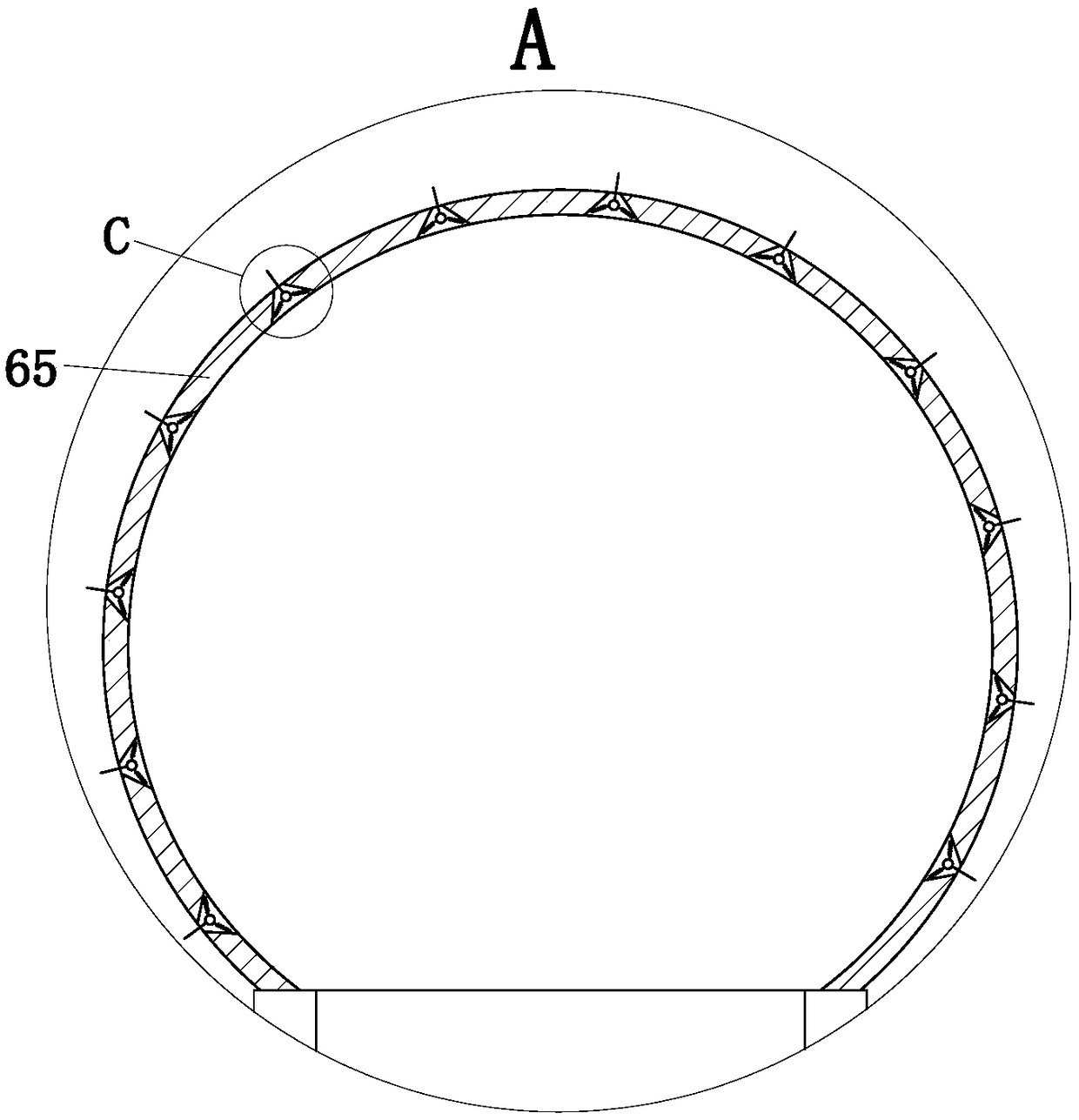 SCR denitration device used for heat-engine plant