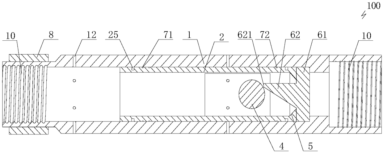 A hydraulic jet infinite stage fracturing device and fracturing method