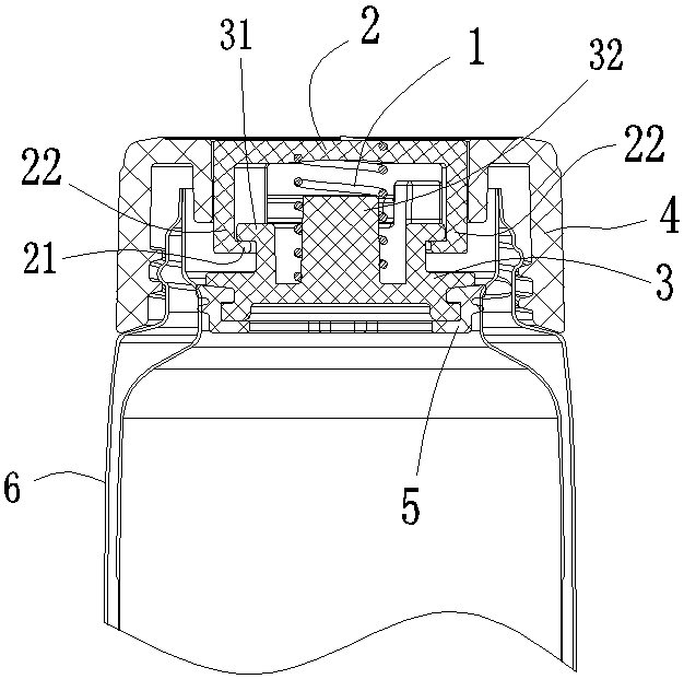 Cup cover convenient to disassemble for cleaning