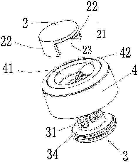 Cup cover convenient to disassemble for cleaning