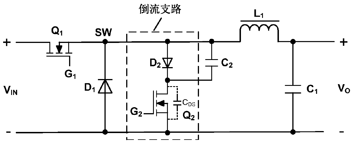 High-voltage input buck conversion circuit