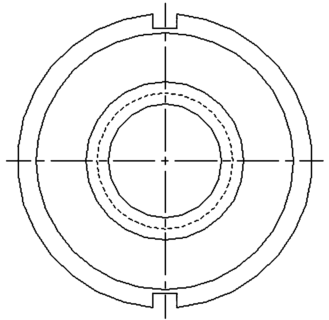 Novel structure of mechanical seal of cooling water pump of internal combustion locomotive