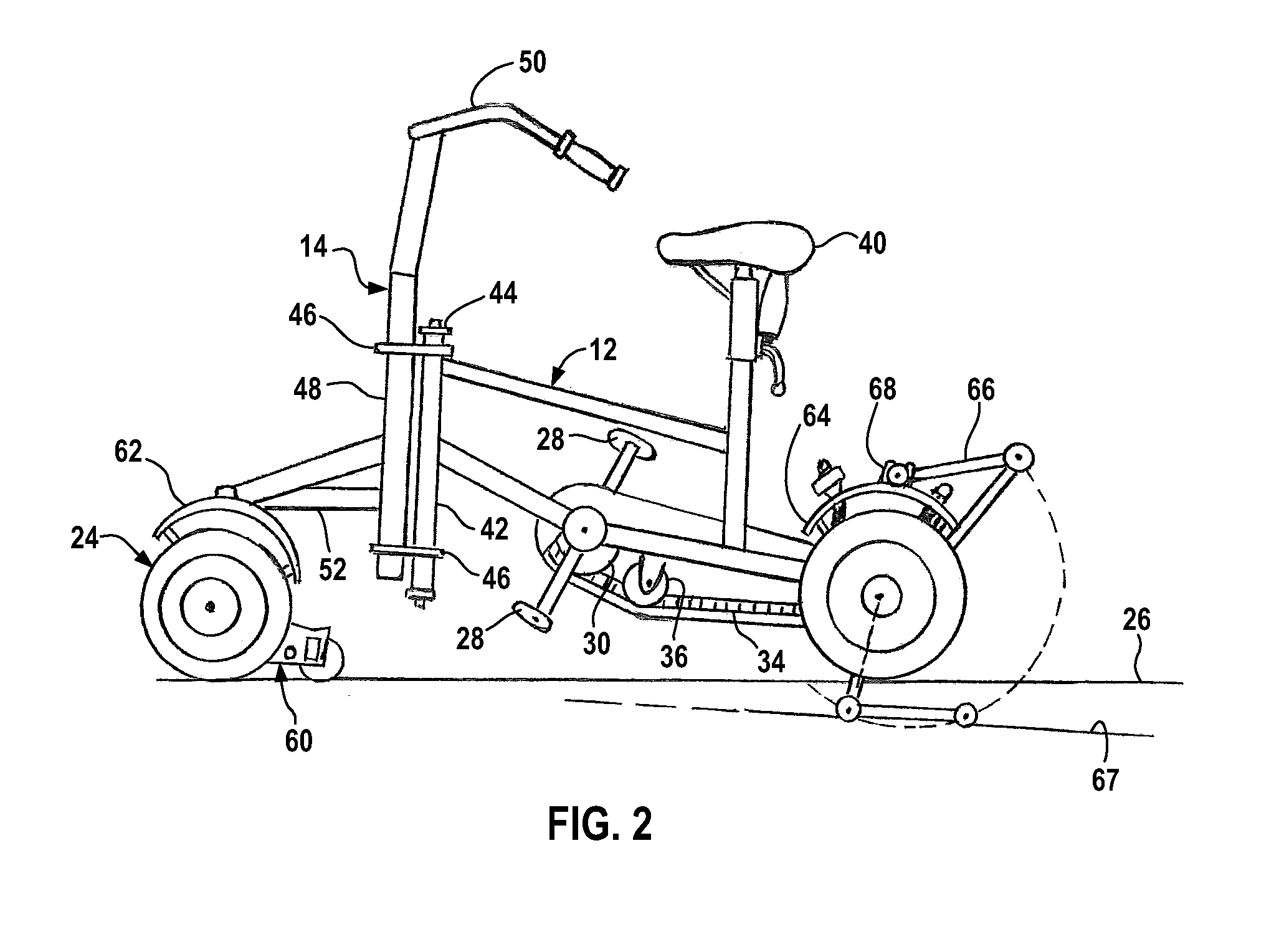 Exerciser mower