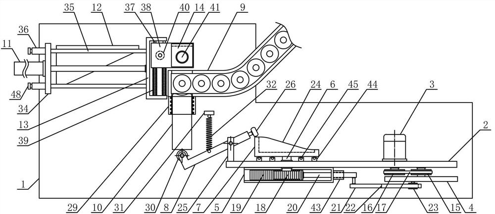 A continuous guiding mechanism for chemical fiber bobbins