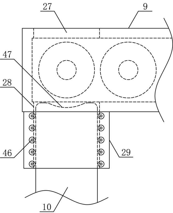 A continuous guiding mechanism for chemical fiber bobbins