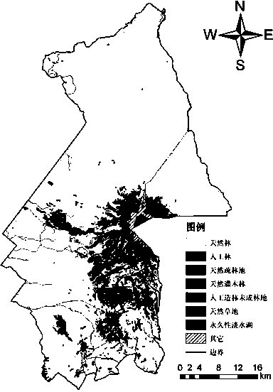 Method for calculating landscape protection value of land nature reserves