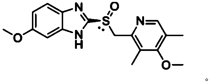 Esomeprazole drug-containing pellet composition and preparation method thereof