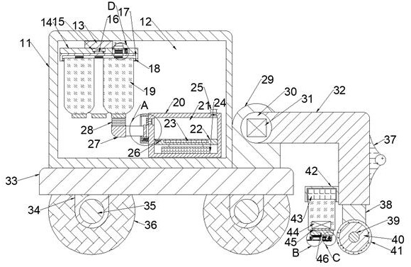 Plastic repairing device capable of repairing and switching according to runway colors