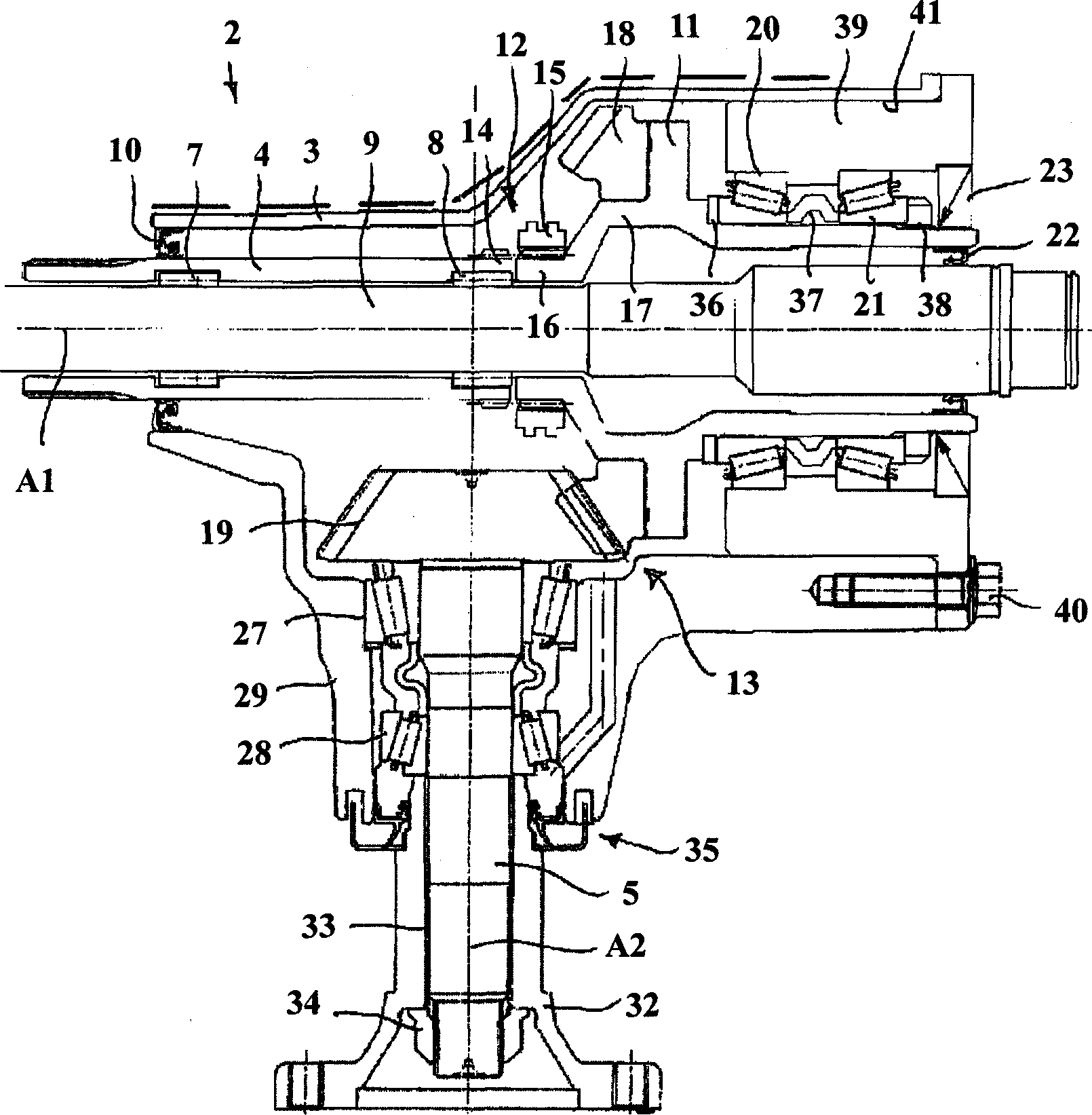 Angle drive components