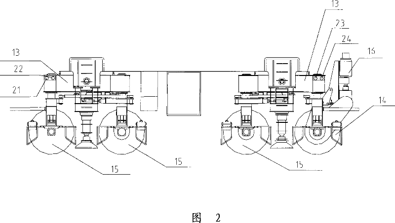 Deviation rectifying method of tyre type container gantry crane