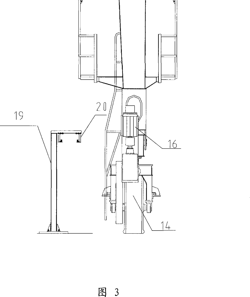 Deviation rectifying method of tyre type container gantry crane