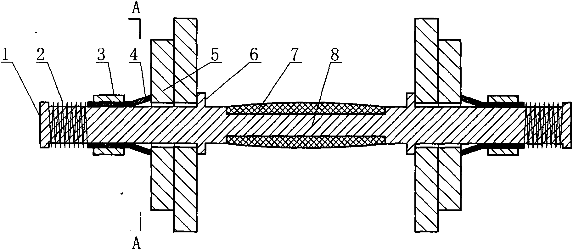 Claw anchoring barbell