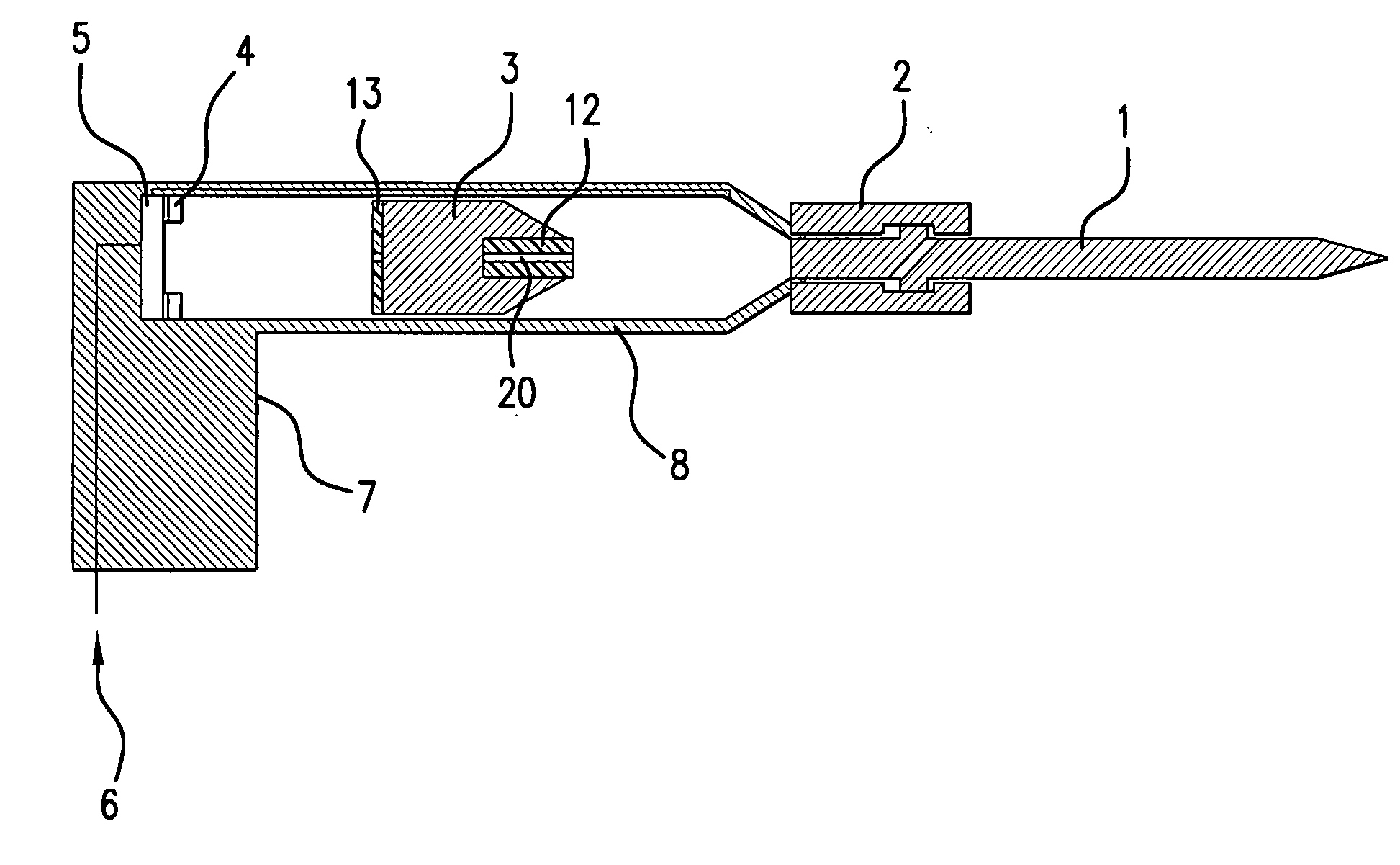 Combination of Impact Tool And Shaped Relatively Lower Modulus Material