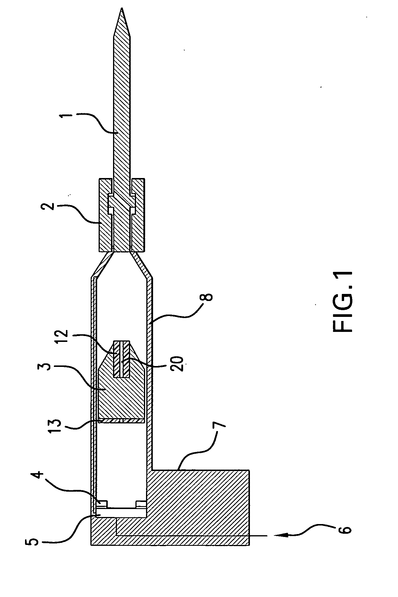 Combination of Impact Tool And Shaped Relatively Lower Modulus Material