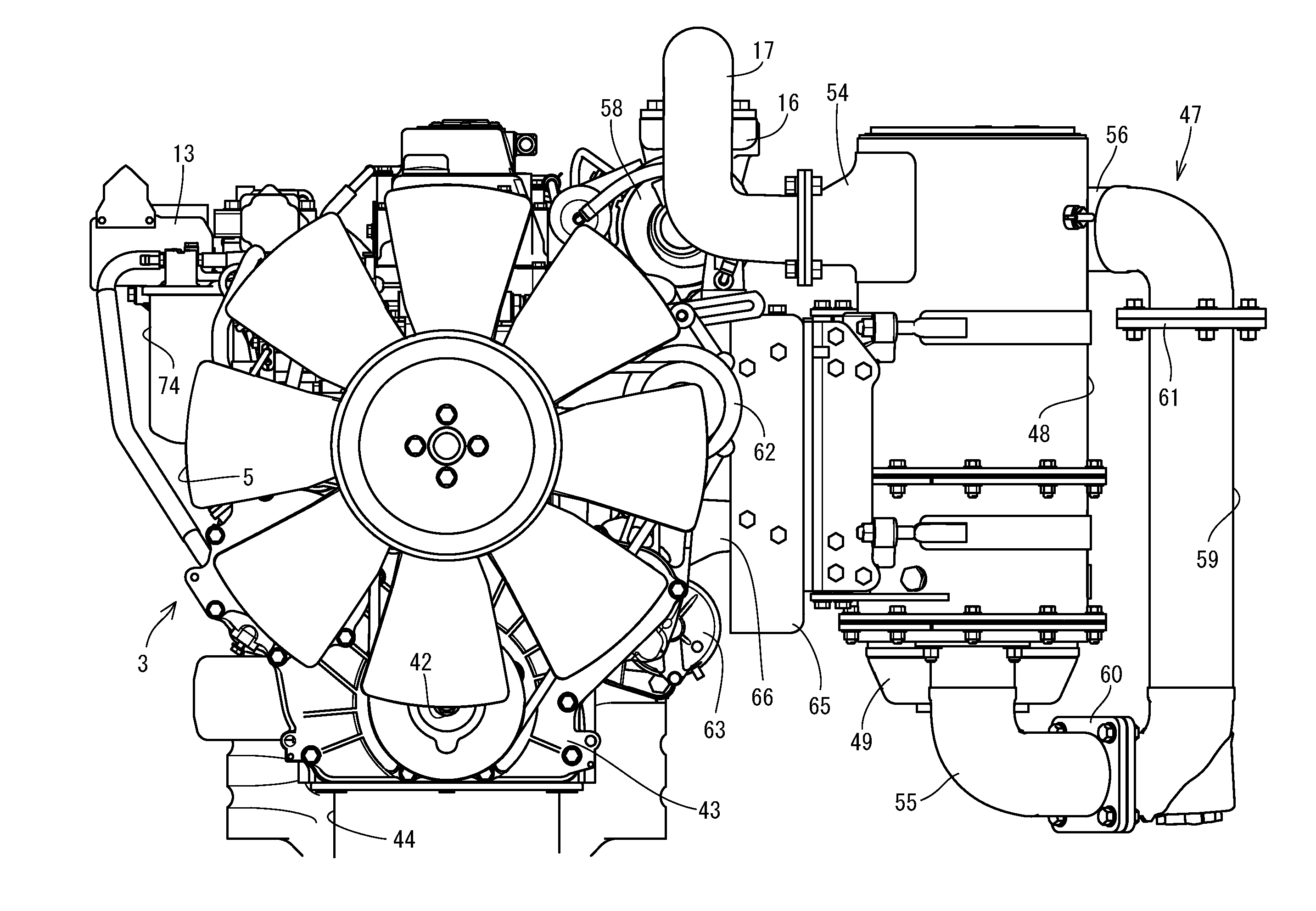 Engine device