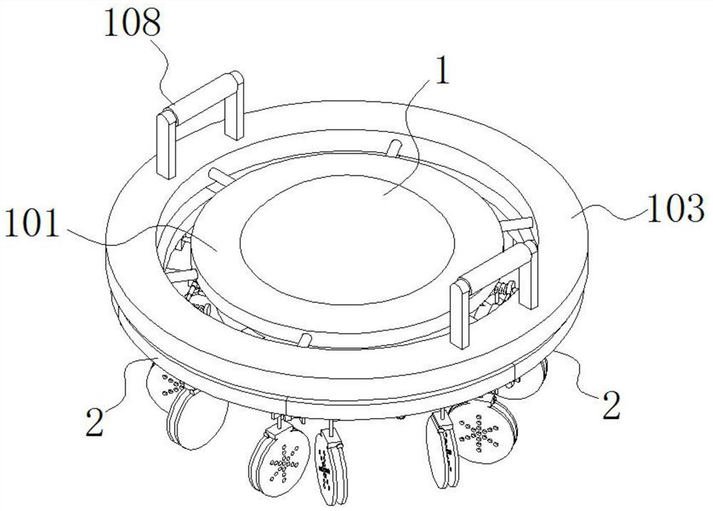 Vision test eye covering device for the ophthalmology department based on adjusting assembly